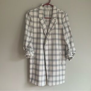 Women’s Lightweight Plaid Blazer, size S